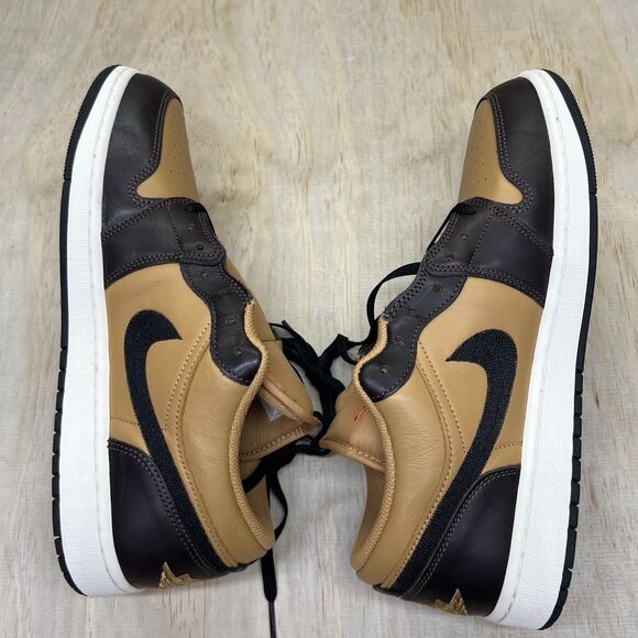 NEW sz 12 Nike Air Jordan 1 SE Low Flax Baroque Brown HQ3603 201 main image 6